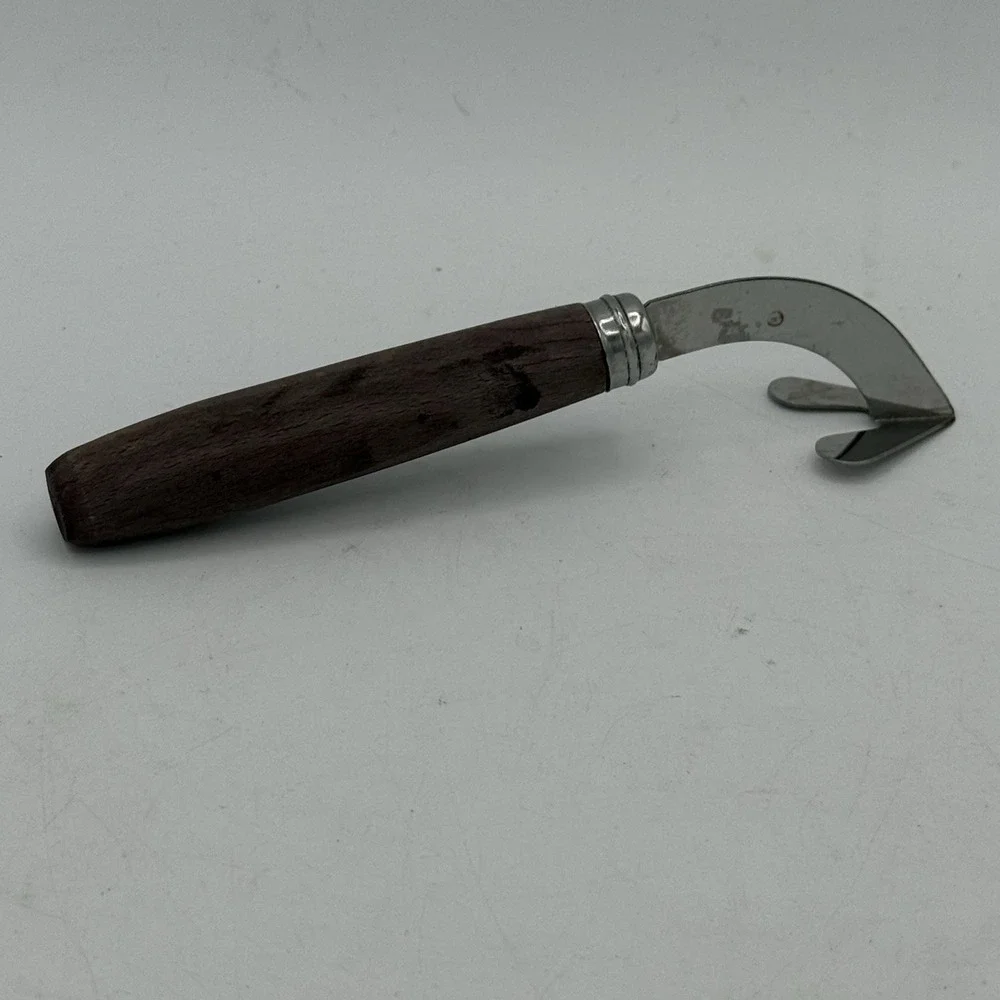 Vintage Mid Century Retro Kitchen Tool Utensil Wooden Handle‎ Peeler